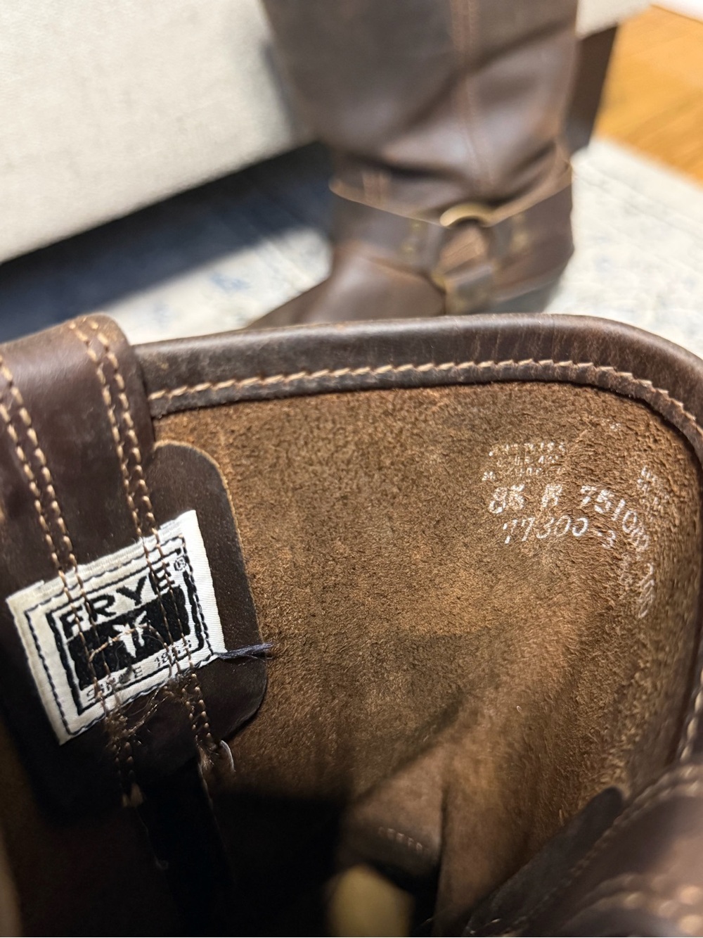 FRYE Harness 12R Boots in Smoke Brown - Picture 10 of 10